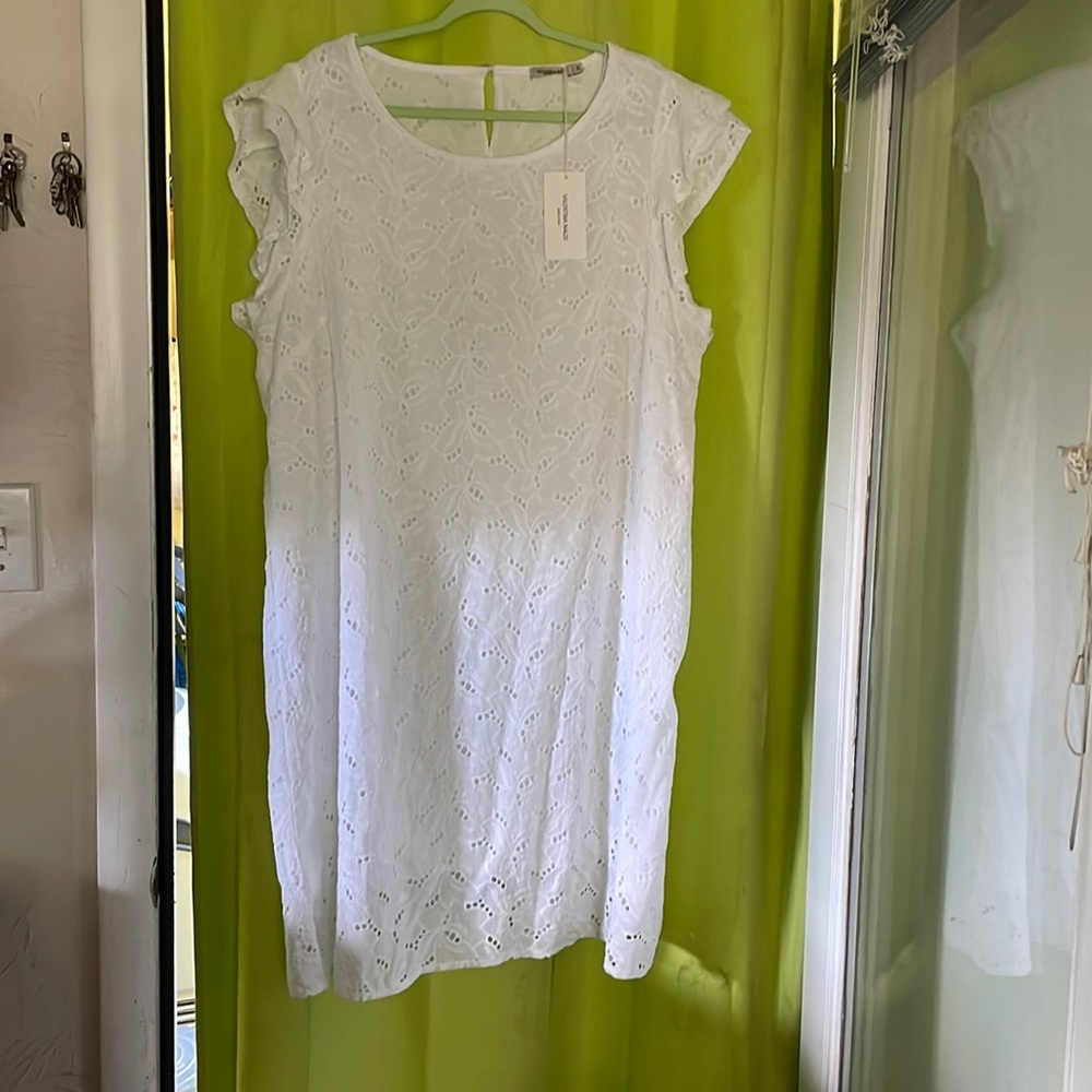 White Italian shift dress